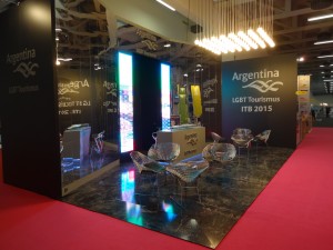 Stand de diseño para LGBT Argentina en ITB Berlín 2015